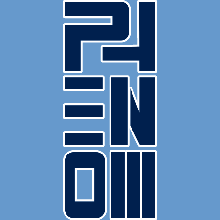 Phenom T-Shirt (Vertical) - Light Blue/ Navy