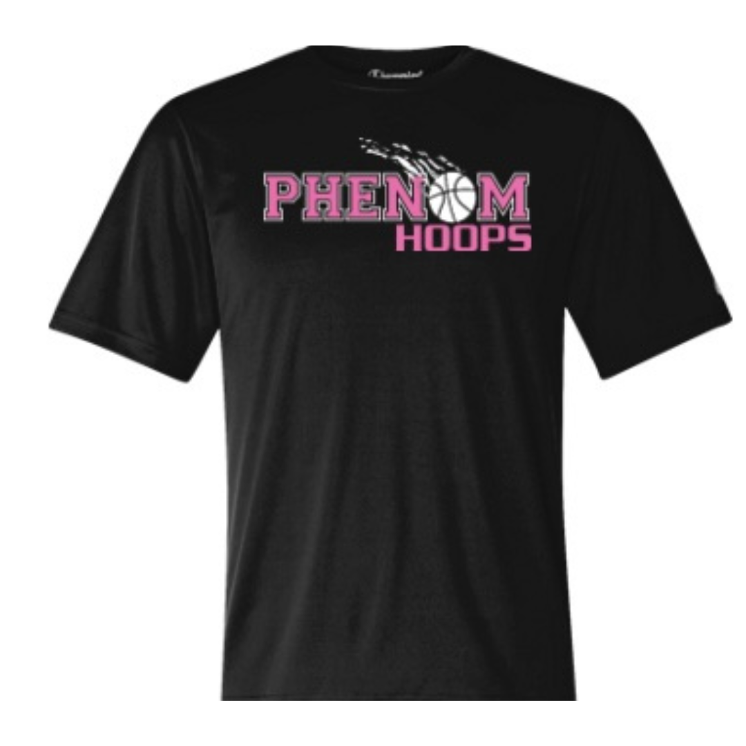 T-Shirt - Phenom Hoops Black/Pink