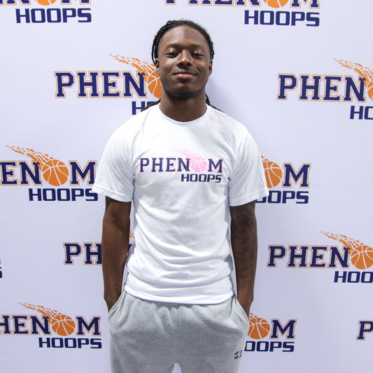 T-Shirt - Phenom Hoops White/Pink