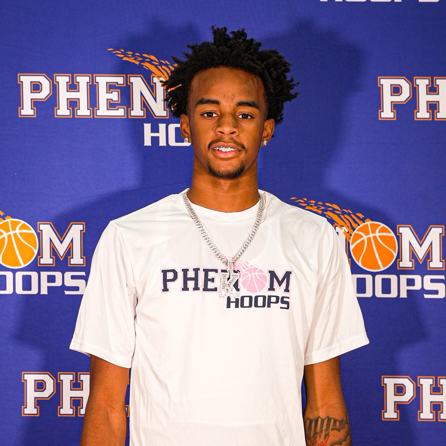 T-Shirt - Phenom Hoops White/Pink