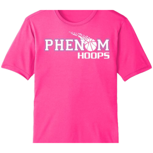 T-Shirt - Phenom Hoops Pink/White